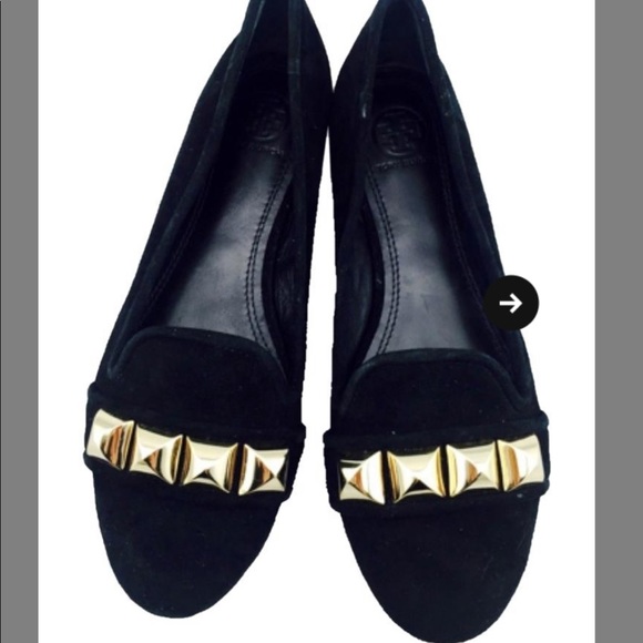 Tory Burch Blac Asher Loafer Suede Flats - Picture 4 of 4